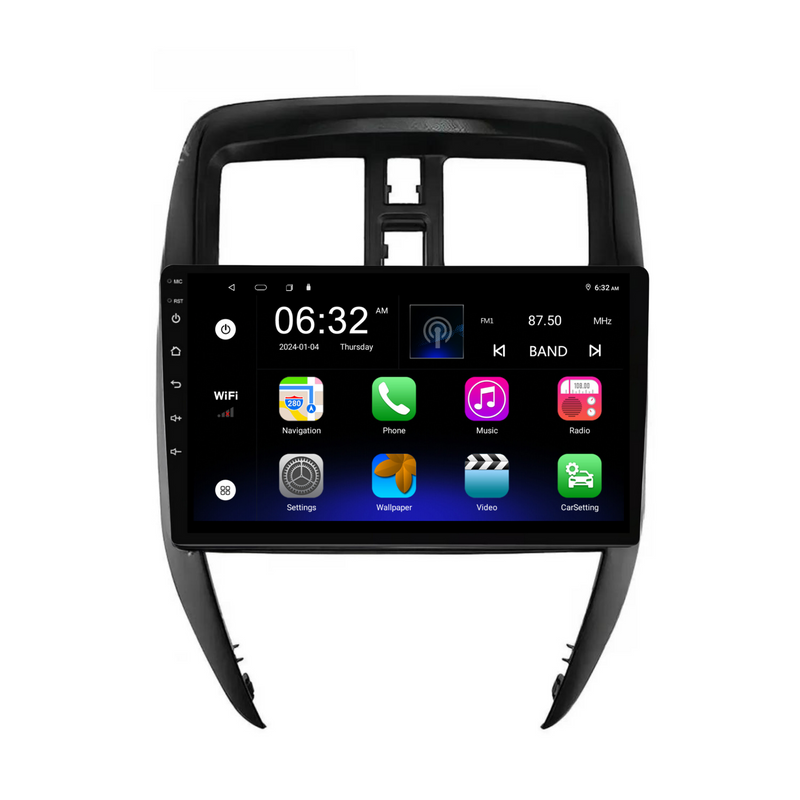 Load image into Gallery viewer, Nissan Versa (2015-2019) Plug &amp; Play Head Unit Upgrade Kit: Car Radio with Wireless &amp; Wired Apple CarPlay &amp; Android Auto
