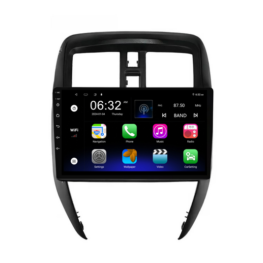 Nissan Versa (2015-2019) Plug & Play Head Unit Upgrade Kit: Car Radio with Wireless & Wired Apple CarPlay & Android Auto