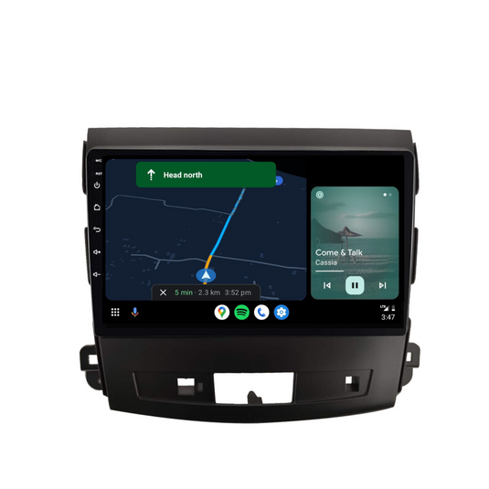 Mitsubishi Outlander (2008-2012) Plug & Play Head Unit Upgrade Kit: Car Radio with Wireless & Wired Apple CarPlay & Android Auto