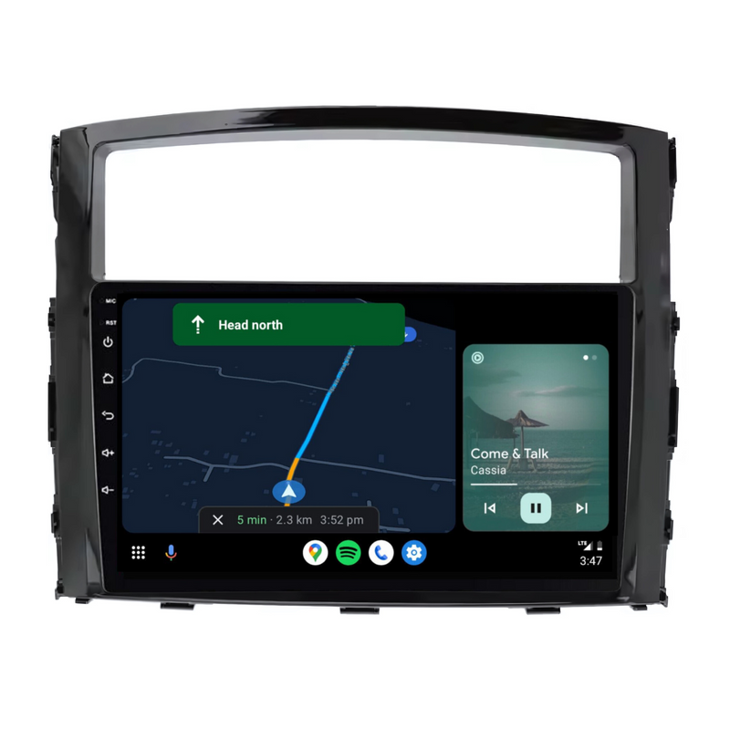 Load image into Gallery viewer, Mitsubishi Pajero GLOSS BLACK (2006-2016) Plug &amp; Play Head Unit Upgrade Kit: Car Radio with Wireless &amp; Wired Apple CarPlay &amp; Android Auto
