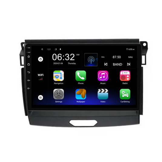 Ford Ranger PX2 / Everest (2015-2019) Plug & Play Head Unit Upgrade Kit: Car Radio with Wireless & Wired Apple CarPlay & Android Auto