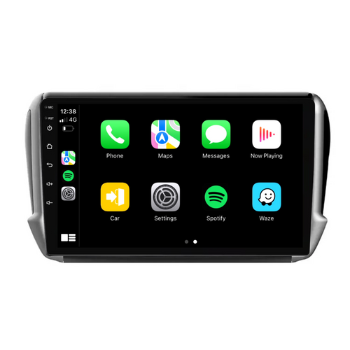 Peugeot 2008/208 (2014-2018) Plug & Play Head Unit Upgrade Kit: Car Radio with Wireless & Wired Apple CarPlay & Android Auto