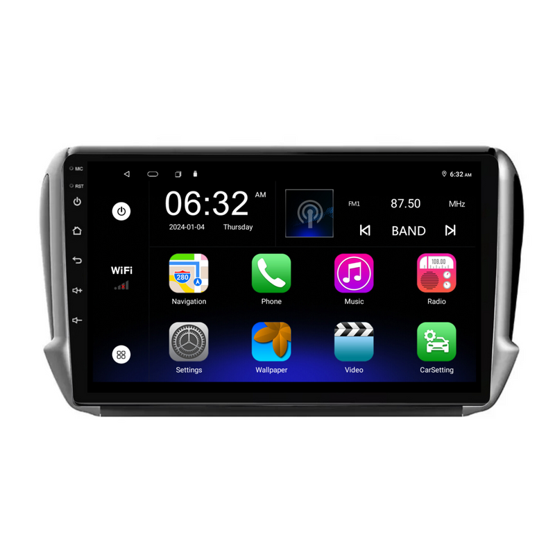 Load image into Gallery viewer, Peugeot 2008/208 (2014-2018) Plug &amp; Play Head Unit Upgrade Kit: Car Radio with Wireless &amp; Wired Apple CarPlay &amp; Android Auto
