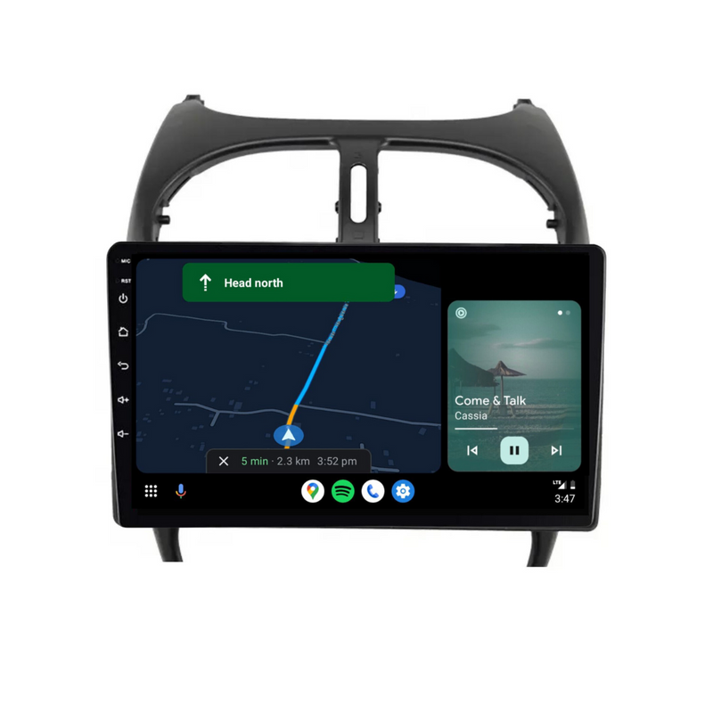 Load image into Gallery viewer, Peugeot 206 (2002-2010) Plug &amp; Play Head Unit Upgrade Kit: Car Radio with Wireless &amp; Wired Apple CarPlay &amp; Android Auto
