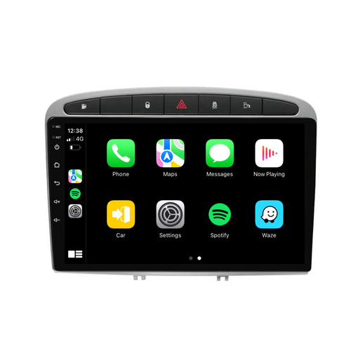 Peugeot 308/408 (2008-2016) Plug & Play Head Unit Upgrade Kit: Car Radio with Wireless & Wired Apple CarPlay & Android Auto