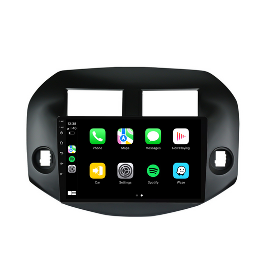 Toyota RAV4 (2007-2011) Plug & Play Head Unit Upgrade Kit: Car Radio with Wireless & Wired Apple CarPlay & Android Auto