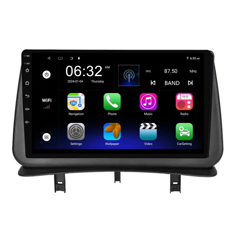 Load image into Gallery viewer, Renault Clio (2005-2014) Plug &amp; Play Head Unit Upgrade Kit: Car Radio with Wireless &amp; Wired Apple CarPlay &amp; Android Auto
