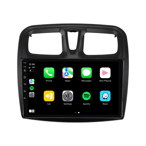 Renault Logan/Sandero (2015-2018) Plug & Play Head Unit Upgrade Kit: Car Radio with Wireless & Wired Apple CarPlay & Android Auto