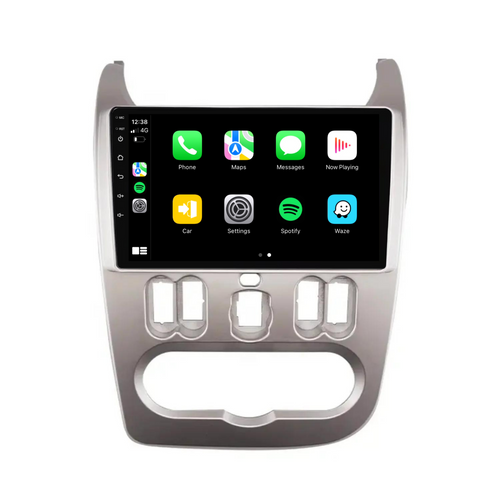 Renault Logan (2010-2013) Plug & Play Head Unit Upgrade Kit: Car Radio with Wireless & Wired Apple CarPlay & Android Auto