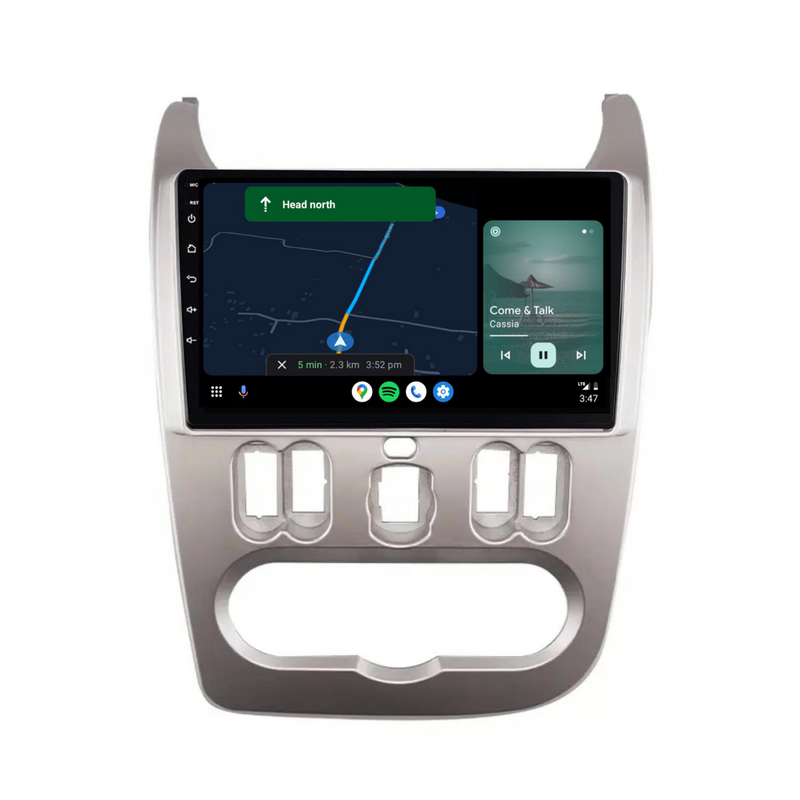 Load image into Gallery viewer, Renault Logan (2010-2013) Plug &amp; Play Head Unit Upgrade Kit: Car Radio with Wireless &amp; Wired Apple CarPlay &amp; Android Auto
