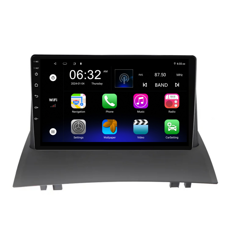 Load image into Gallery viewer, Renault Megane 2 (2004-2008) Plug &amp; Play Head Unit Upgrade Kit: Car Radio with Wireless &amp; Wired Apple CarPlay &amp; Android Auto
