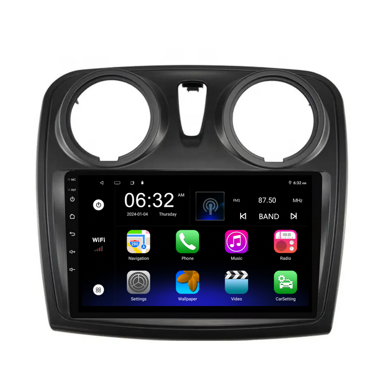 Load image into Gallery viewer, Renault Sandero (2014-2017) Plug &amp; Play Head Unit Upgrade Kit: Car Radio with Wireless &amp; Wired Apple CarPlay &amp; Android Auto
