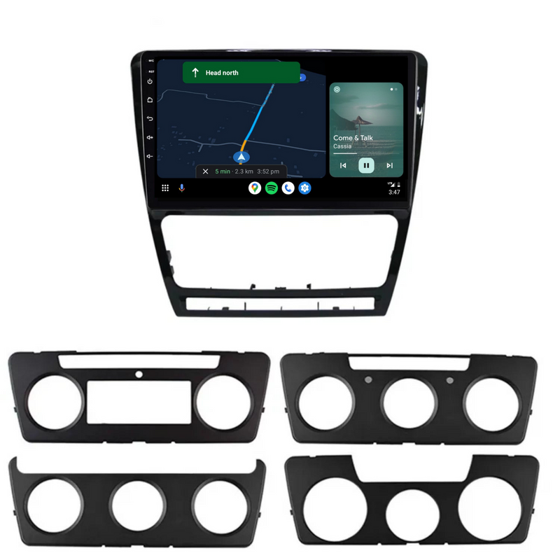 Load image into Gallery viewer, Skoda Octavia (2007-2013) Plug &amp; Play Head Unit Upgrade Kit: Car Radio with Wireless &amp; Wired Apple CarPlay &amp; Android Auto
