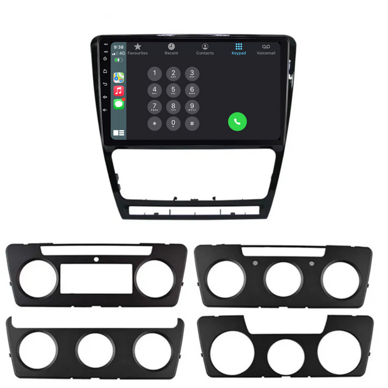 Load image into Gallery viewer, Skoda Octavia (2007-2013) Plug &amp; Play Head Unit Upgrade Kit: Car Radio with Wireless &amp; Wired Apple CarPlay &amp; Android Auto
