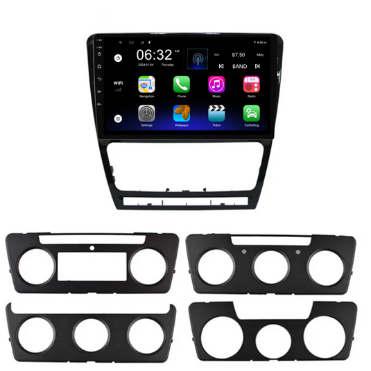 Skoda Octavia (2007-2013) Plug & Play Head Unit Upgrade Kit: Car Radio with Wireless & Wired Apple CarPlay & Android Auto