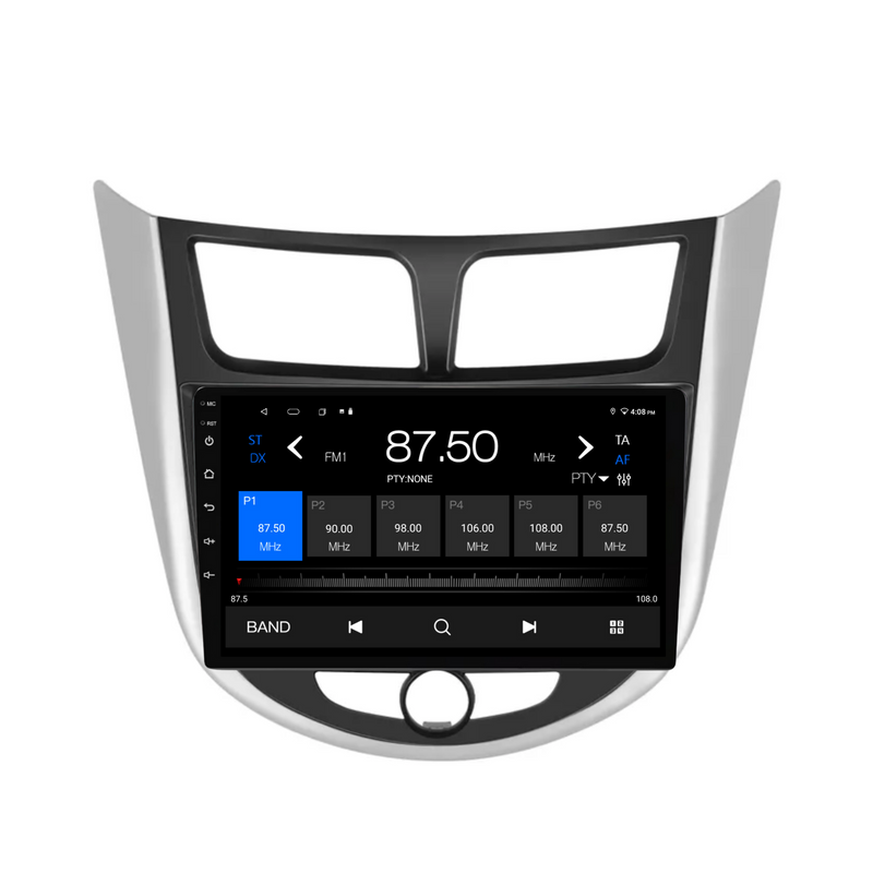 Load image into Gallery viewer, Hyundai Solaris/Accent Manual AC (2010-2016) Plug &amp; Play Head Unit Upgrade Kit: Car Radio with Wireless &amp; Wired Apple CarPlay &amp; Android Auto
