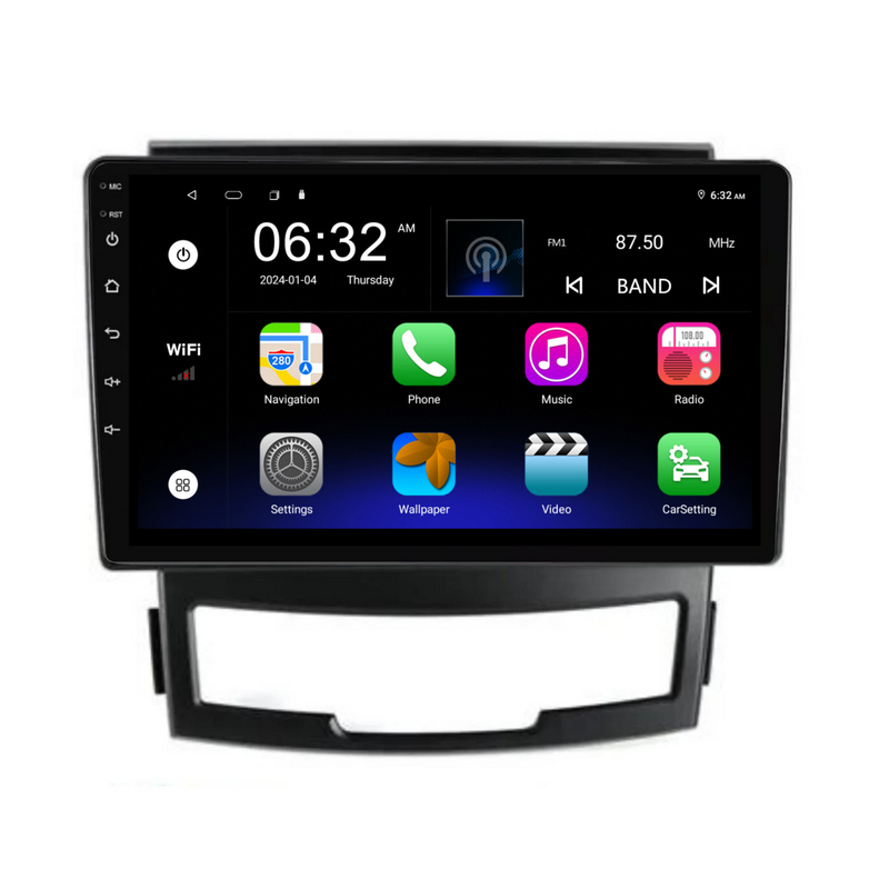 Load image into Gallery viewer, Ssangyong Korando (2010-2013) Plug &amp; Play Head Unit Upgrade Kit: Car Radio with Wireless &amp; Wired Apple CarPlay &amp; Android Auto
