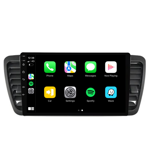 Subaru Outback/Legacy (2003-2009) Plug & Play Head Unit Upgrade Kit: Car Radio with Wireless & Wired Apple CarPlay & Android Auto