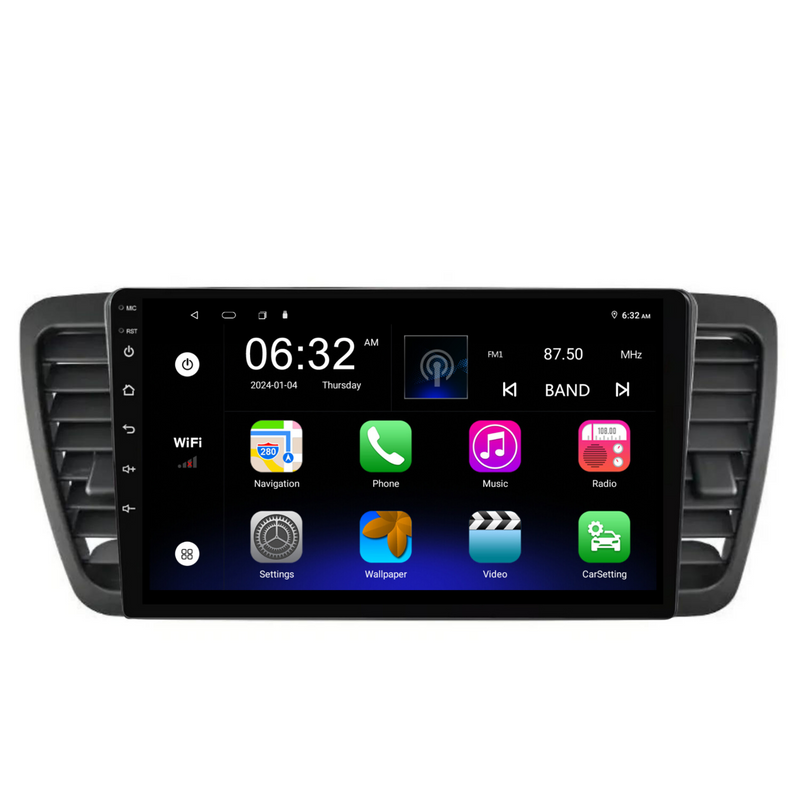 Load image into Gallery viewer, Subaru Outback/Legacy (2003-2009) Plug &amp; Play Head Unit Upgrade Kit: Car Radio with Wireless &amp; Wired Apple CarPlay &amp; Android Auto
