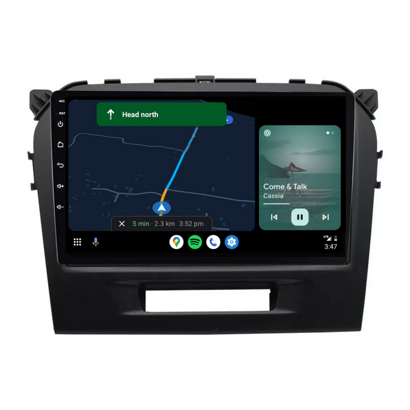 Load image into Gallery viewer, Suzuki Vitara BLACK (2014-2020) Plug &amp; Play Head Unit Upgrade Kit: Car Radio with Wireless &amp; Wired Apple CarPlay &amp; Android Auto
