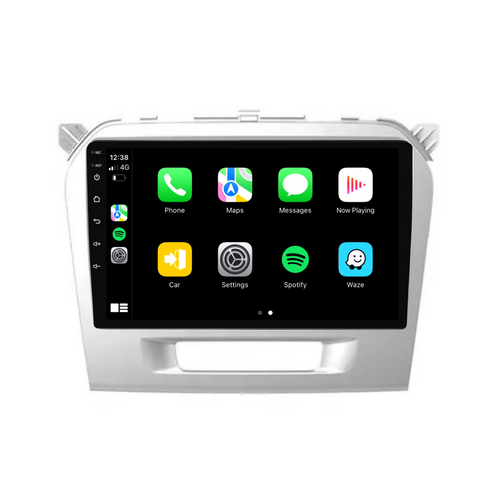 Suzuki Vitara GRAY (2014-2020) Plug & Play Head Unit Upgrade Kit: Car Radio with Wireless & Wired Apple CarPlay & Android Auto