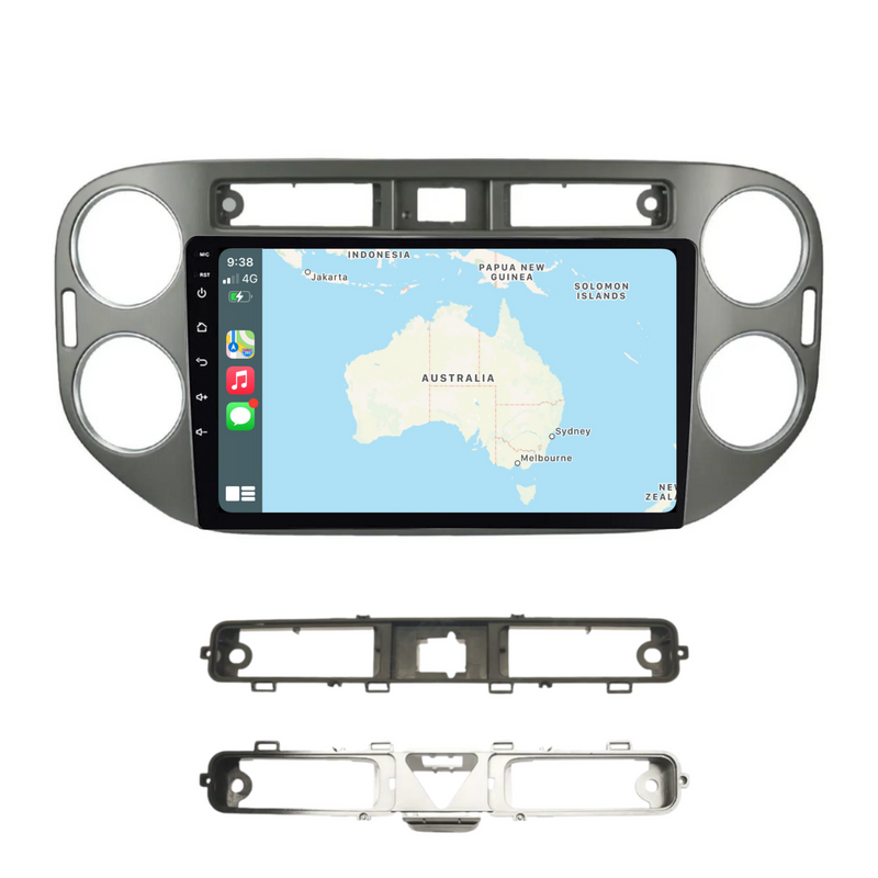 Load image into Gallery viewer, Volkswagen Tiguan SILVER (2010-2016) Plug &amp; Play Head Unit Upgrade Kit: Car Radio with Wireless &amp; Wired Apple CarPlay &amp; Android Auto
