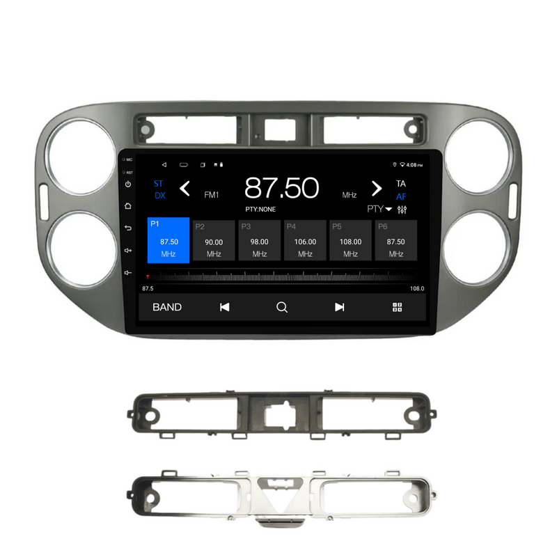 Load image into Gallery viewer, Volkswagen Tiguan SILVER (2010-2016) Plug &amp; Play Head Unit Upgrade Kit: Car Radio with Wireless &amp; Wired Apple CarPlay &amp; Android Auto
