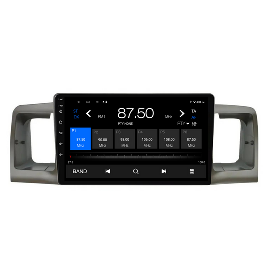 Toyota Corolla (2003-2012) Plug & Play Head Unit Upgrade Kit: Car Radio with Wireless & Wired Apple CarPlay & Android Auto