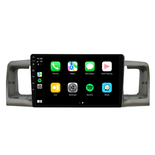 Toyota Corolla (2003-2012) Plug & Play Head Unit Upgrade Kit: Car Radio with Wireless & Wired Apple CarPlay & Android Auto