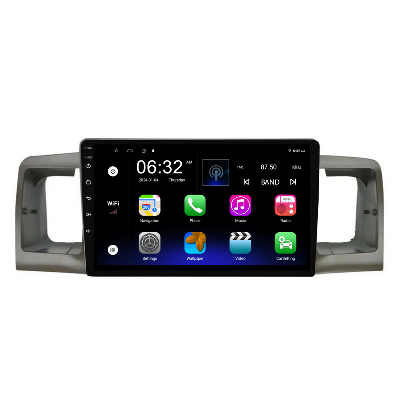 Load image into Gallery viewer, Toyota Corolla (2003-2012) Plug &amp; Play Head Unit Upgrade Kit: Car Radio with Wireless &amp; Wired Apple CarPlay &amp; Android Auto
