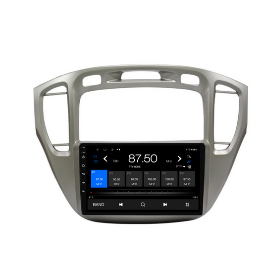 Toyota Kluger (2001-2007) Plug & Play Head Unit Upgrade Kit: Car Radio with Wireless & Wired Apple CarPlay & Android Auto