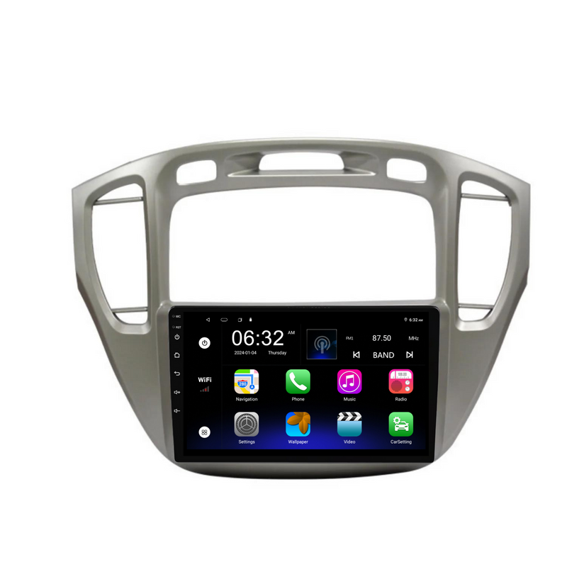 Load image into Gallery viewer, Toyota Kluger (2001-2007) Plug &amp; Play Head Unit Upgrade Kit: Car Radio with Wireless &amp; Wired Apple CarPlay &amp; Android Auto
