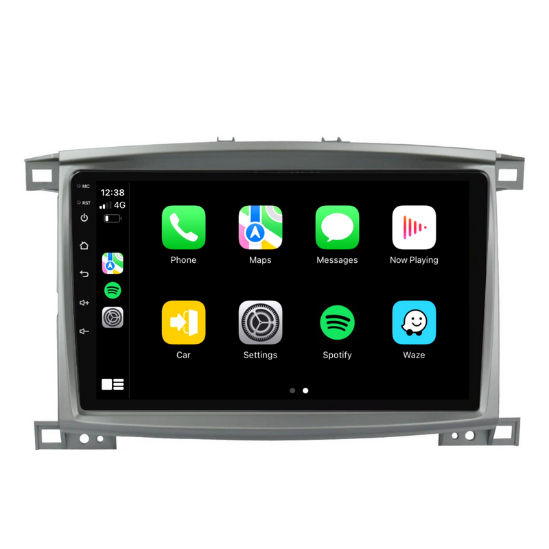 Load image into Gallery viewer, Toyota Landcruiser 100 Series SAHARA 10&quot; (2002-2007) Plug &amp; Play Head Unit Upgrade Kit: Car Radio with Wireless &amp; Wired Apple CarPlay &amp; Android Auto
