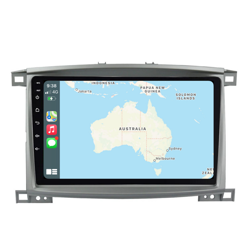 Load image into Gallery viewer, Toyota Landcruiser 100 Series SAHARA 10&quot; (2002-2007) Plug &amp; Play Head Unit Upgrade Kit: Car Radio with Wireless &amp; Wired Apple CarPlay &amp; Android Auto
