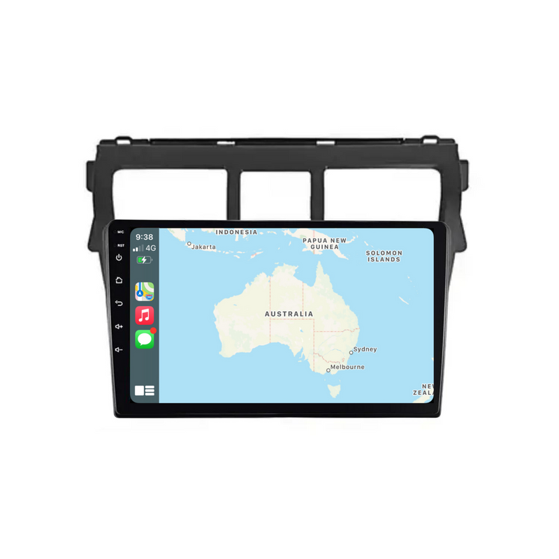 Load image into Gallery viewer, Toyota Yaris (2008-2012 Black) - Plug &amp; Play Head Unit Upgrade Kit: Car Radio with Wireless &amp; Wired Apple CarPlay &amp; Android Auto
