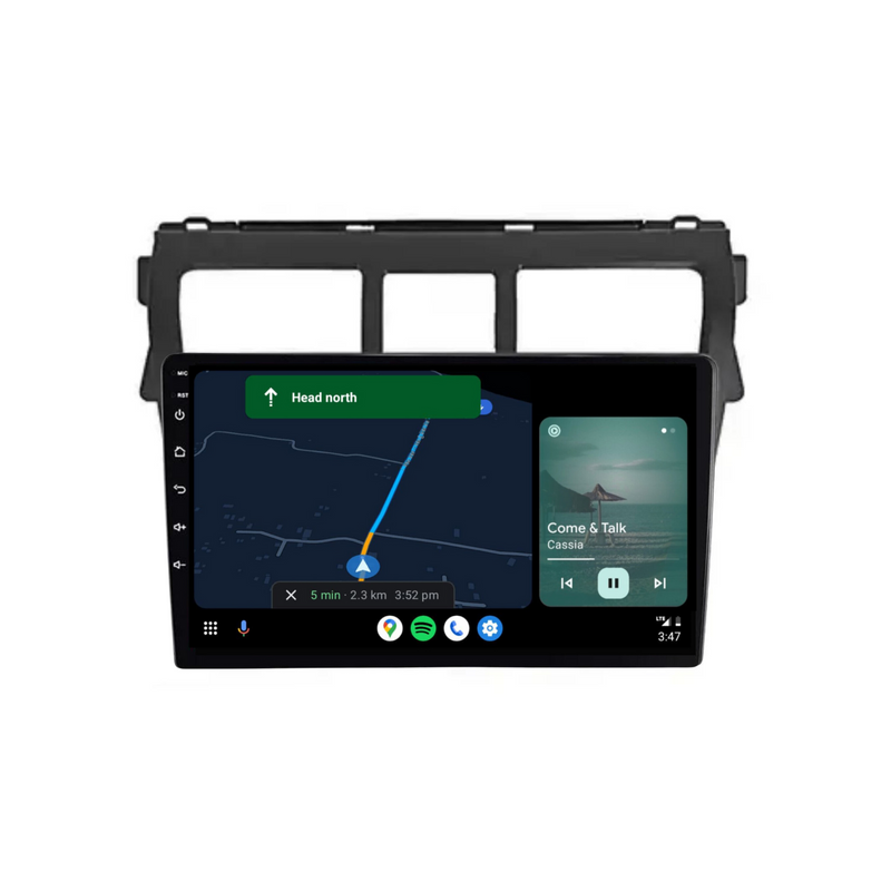 Load image into Gallery viewer, Toyota Yaris (2008-2012 Black) - Plug &amp; Play Head Unit Upgrade Kit: Car Radio with Wireless &amp; Wired Apple CarPlay &amp; Android Auto
