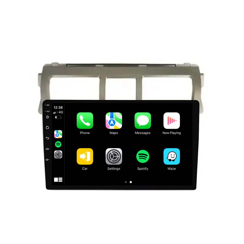 Load image into Gallery viewer, Toyota Yaris (2008-2012 Silver) - Plug &amp; Play Head Unit Upgrade Kit: Car Radio with Wireless &amp; Wired Apple CarPlay &amp; Android Auto
