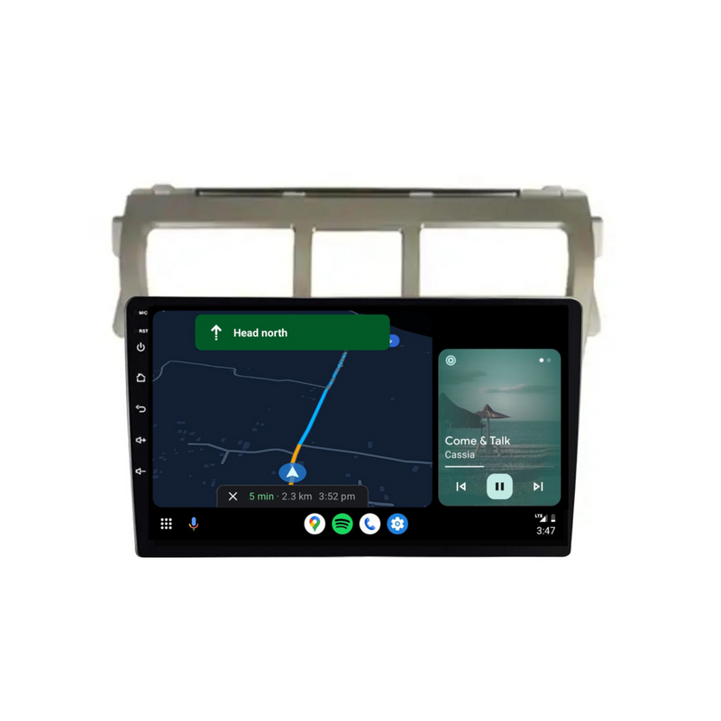 Load image into Gallery viewer, Toyota Yaris (2008-2012 Silver) - Plug &amp; Play Head Unit Upgrade Kit: Car Radio with Wireless &amp; Wired Apple CarPlay &amp; Android Auto
