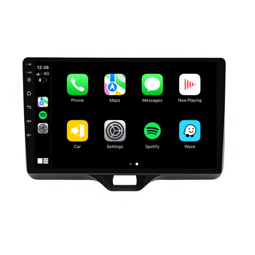 Toyota Yaris (2019-2023) - Plug & Play Head Unit Upgrade Kit: Car Radio with Wireless & Wired Apple CarPlay & Android Auto