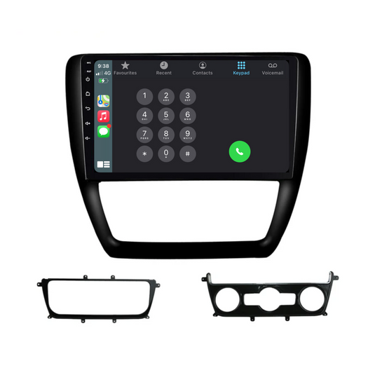 Volkswagen Jetta / Sagitar (2012-2018) Plug & Play Head Unit Upgrade Kit: Car Radio with Wireless & Wired Apple CarPlay & Android Auto