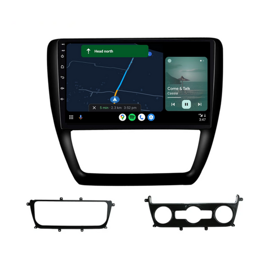 Volkswagen Jetta / Sagitar (2012-2018) Plug & Play Head Unit Upgrade Kit: Car Radio with Wireless & Wired Apple CarPlay & Android Auto