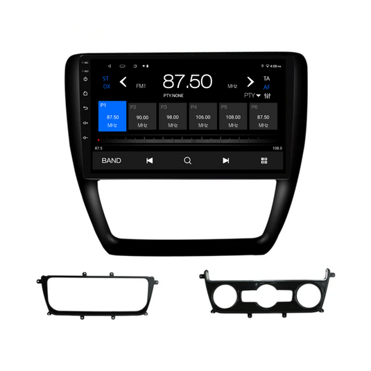 Volkswagen Jetta / Sagitar (2012-2018) Plug & Play Head Unit Upgrade Kit: Car Radio with Wireless & Wired Apple CarPlay & Android Auto