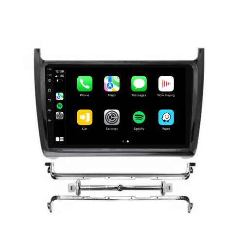 Volkswagen Polo (2011-2018) Plug & Play Head Unit Upgrade Kit: Car Radio with Wireless & Wired Apple CarPlay & Android Auto