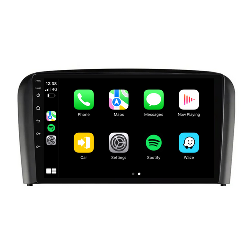 Volvo S80 (2001-2006) Plug & Play Head Unit Upgrade Kit: Car Radio with Wireless & Wired Apple CarPlay & Android Auto