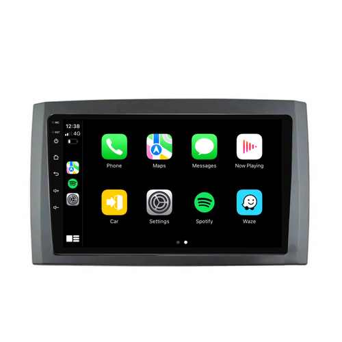 Volvo XC90 (2002-2014) Front Mount Plug & Play Head Unit Upgrade Kit: Car Radio with Wireless & Wired Apple CarPlay & Android Auto