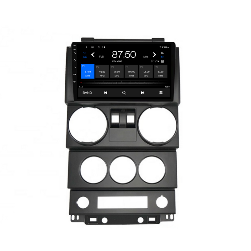 Load image into Gallery viewer, Jeep Wrangler 2 Door (2008-2010) Plug &amp; Play Head Unit Upgrade Kit: Car Radio with Wireless &amp; Wired Apple CarPlay &amp; Android Auto
