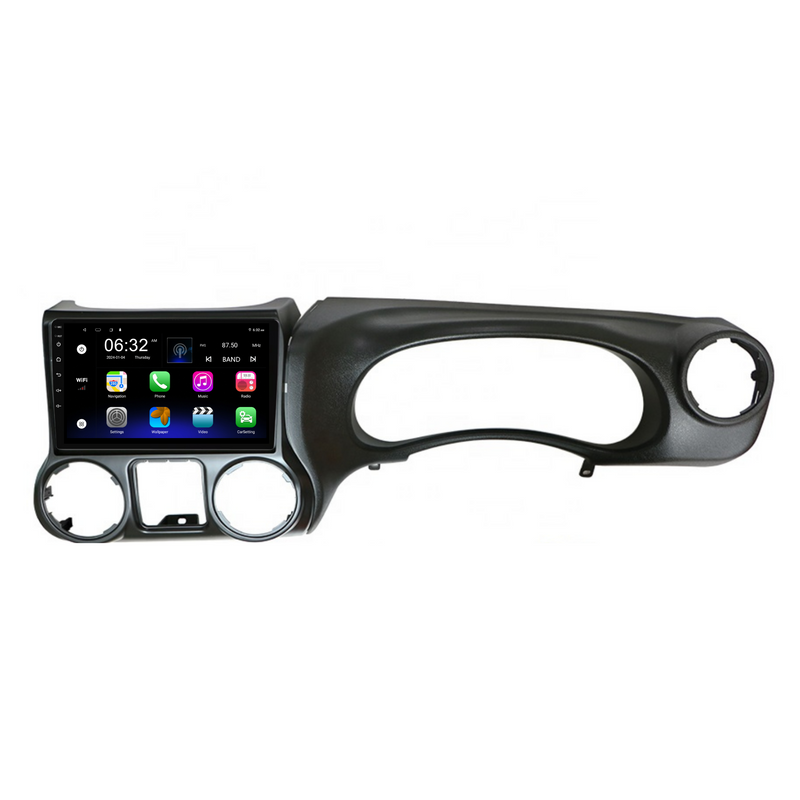 Load image into Gallery viewer, Jeep Wrangler (2011-2014) Plug &amp; Play Head Unit Upgrade Kit: Car Radio with Wireless &amp; Wired Apple CarPlay &amp; Android Auto
