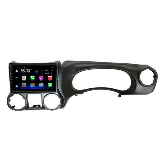 Jeep Wrangler (2011-2014) Plug & Play Head Unit Upgrade Kit: Car Radio with Wireless & Wired Apple CarPlay & Android Auto