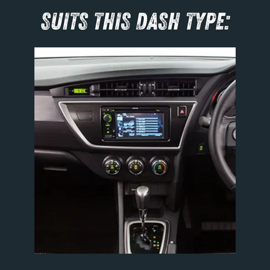 Toyota Corolla / Auris (2012-2015) Plug & Play Head Unit Upgrade Kit: Car Radio with Wireless & Wired Apple CarPlay & Android Auto