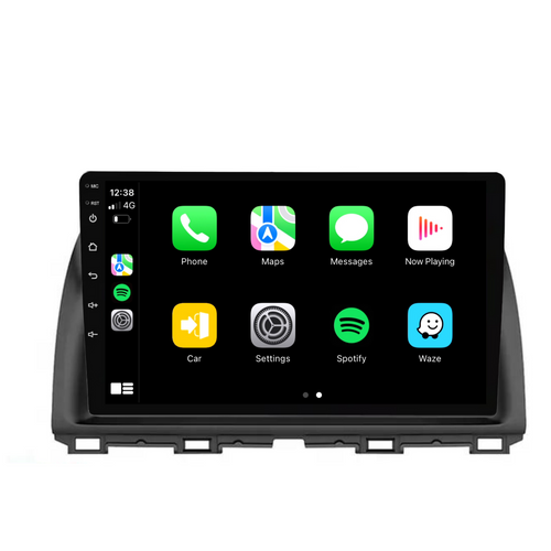 Mazda CX-5 (2012-2015) Plug & Play Head Unit Upgrade Kit: Car Radio with Wireless & Wired Apple CarPlay & Android Auto